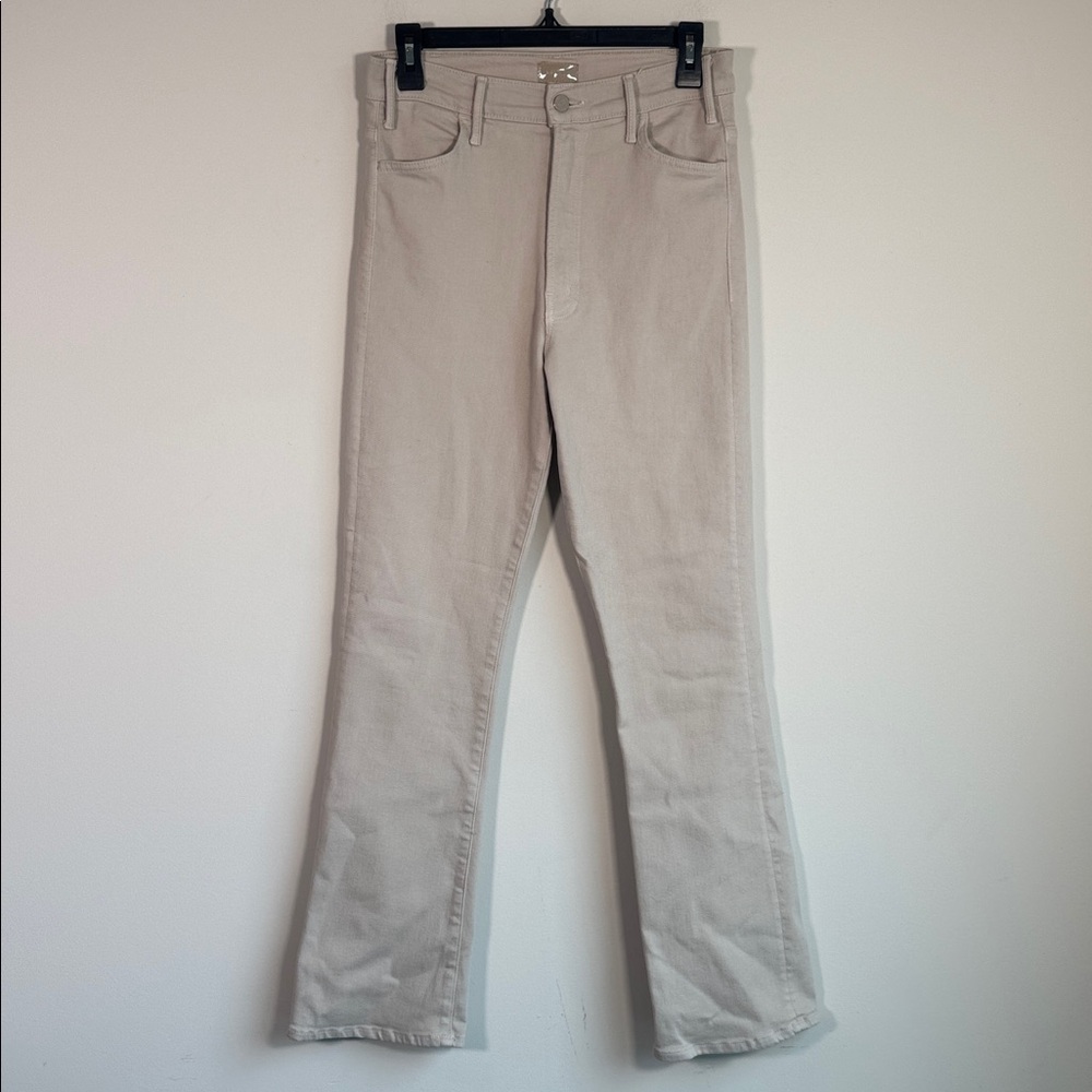 MOTHER Cream Flare Jeans - Picture 3 of 7